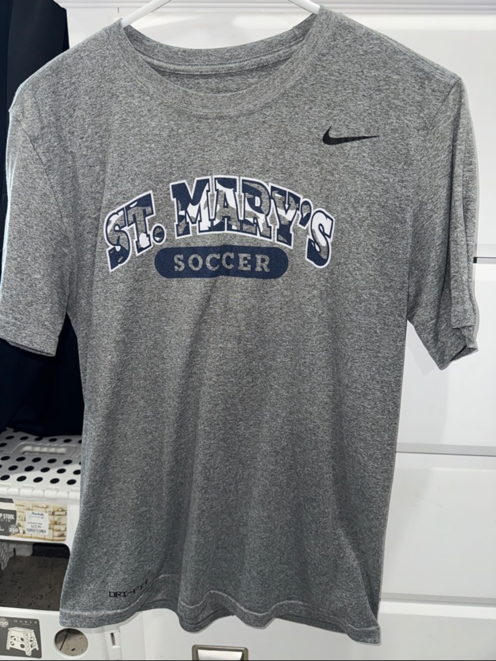 Women’s Nike Grey St. Mary's Soccer Short Sleeve Tee